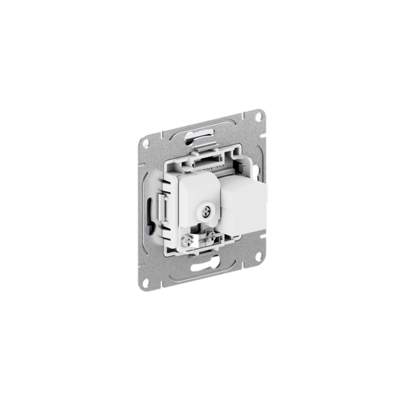 Механизм розетки TV+RJ45 (cat5), алюминий Эпика EKF | UP1-SOA-TV+RJ | EKF — миниатюра 4