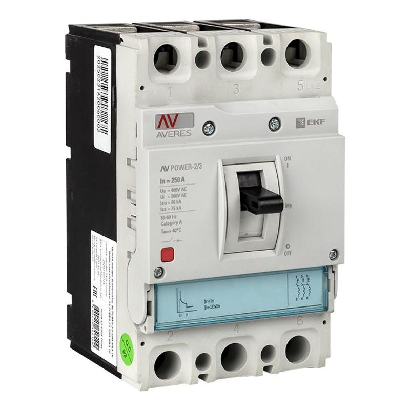 Выключатель автоматический AV POWER-2/3 250А 35kA TR | mccb-23-250-TR-av | EKF — EKF