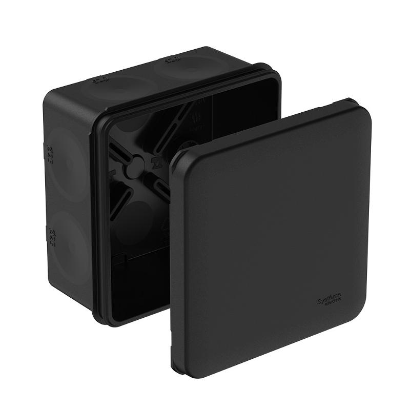 MultiBox Коробка распределительная с мембранными вводами IP66 85х85х42 Черная (со стикером)| IMT352971 | SE — Systeme Electric