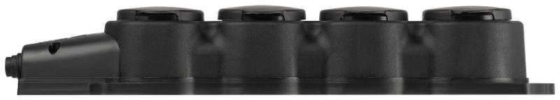 Колодка  KX-4e-B-IP44 каучуковая с заземлением 4 розетки 16A IP44 черная | Б0068394 | ЭРА — миниатюра 5