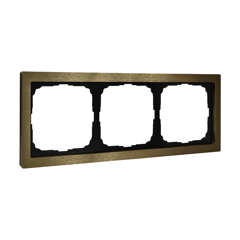 ArtGalery Pure Латунь Рамка 3-постовая , металл | GAL312203 | SE — Systeme Electric