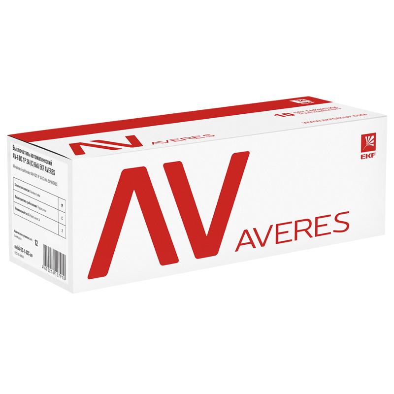 Выключатель автоматический двухполюсный AV-6 DC 40А C 6кА AVERES | mcb6-DC-2-40C-av | EKF — миниатюра 3