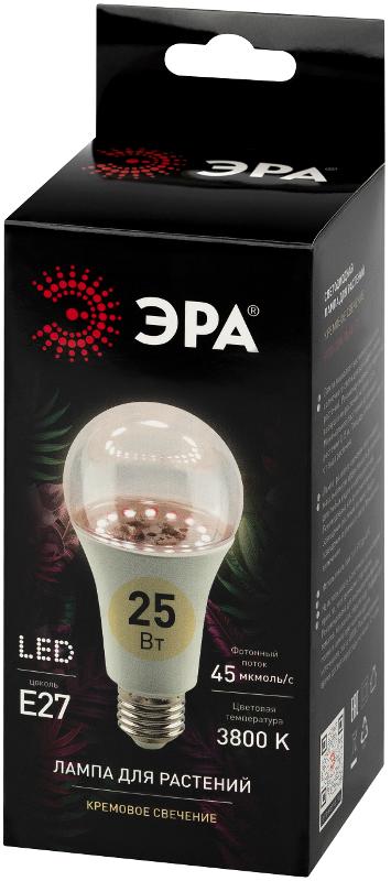 Фитолампа для растений светодиодная  FITO-25W-Ra90-E27 полного спектра 25 Вт Е27 | Б0069713 | ЭРА — миниатюра 2