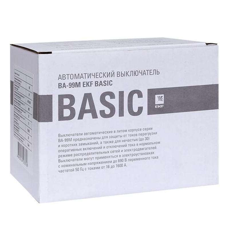 Выключатель автоматический ВА-99М 250/225А 3P 20кА EKF Basic | mccb99-250-225mI | EKF — миниатюра 12