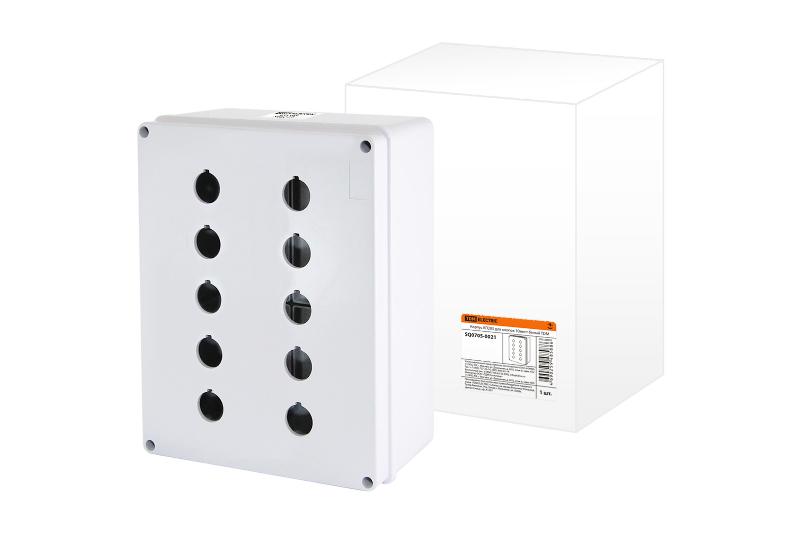 Корпус КП205 для кнопок 10мест белый | SQ0705-0021 | TDM — TDM ELECTRIC