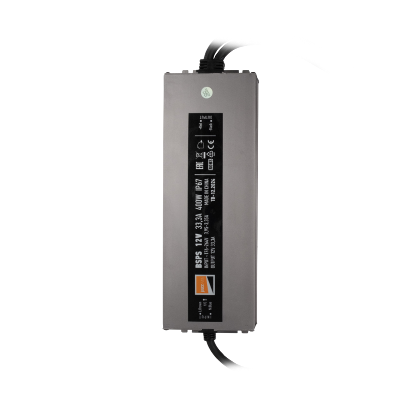 Драйвер (блок питания) для светодиодной ленты BSPS 12V33,30A=400W IP67 5 л.гар.  | .5062108 | Jazzway — Jazzway