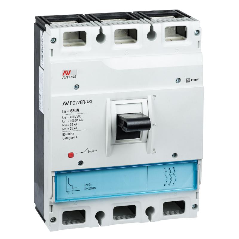 Выключатель автоматический AV POWER-4/3 700А 35kA TR | mccb-43-700-TR-av | EKF — EKF
