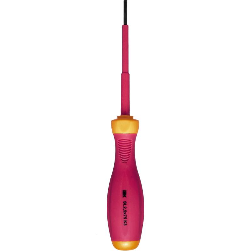 Отвертка диэлектрическая SL2,5х75 K3 ARMA2L 3 | A2L3-SC30-K3-SL-25-075 | IEK — миниатюра 4