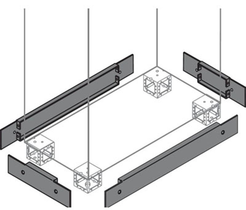 Фланец цоколя бок. 100x500мм ВхГ (2шт) | ZN5000 | ABB — ABB