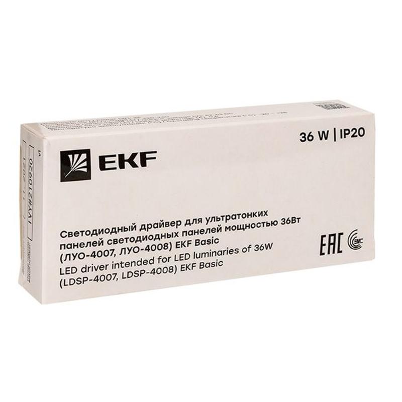 Драйвер ДСПВ-4008 для светодиодных панелей 36Вт  EKF Basic | LDSP-4008-36 | EKF — миниатюра 7