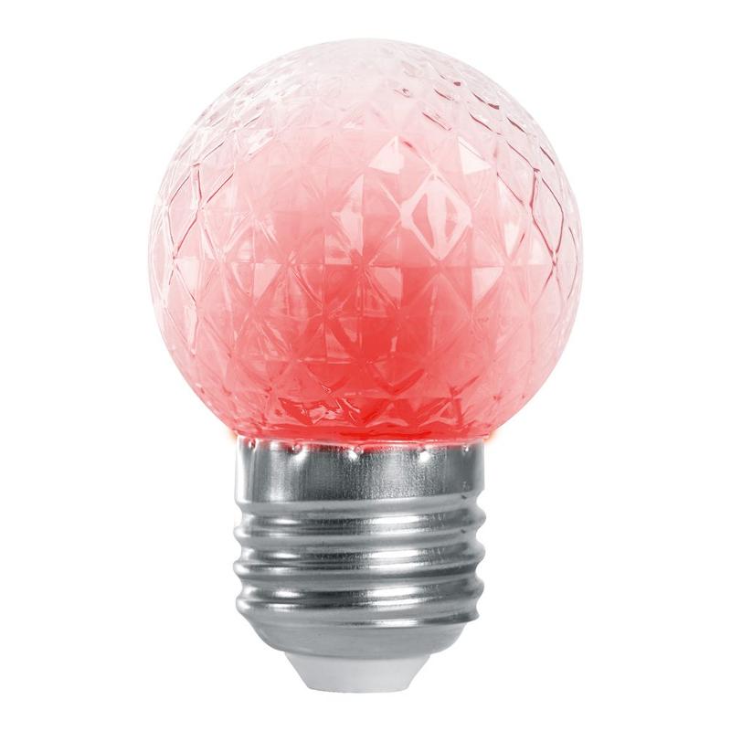 Лампа-строб, (1W) 230V E27 красный G45 , LB-377 | 38210 | FERON — миниатюра 2