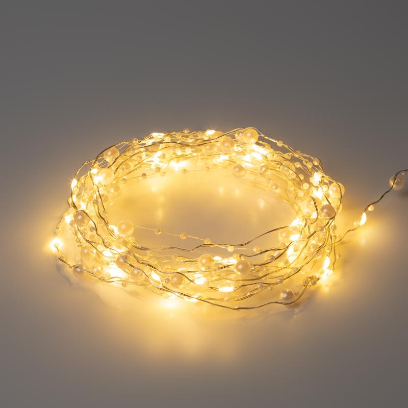 Гирлянда Нить ЕGNIG - ZH Жемчуг, 1,9 м, теплый свет, 20 LED, 3ААА, IP20 | Б0055992 | ЭРА — ЭРА (Энергия света)