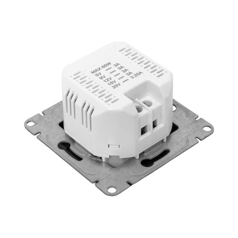 Механизм розетки USB-С, быстрая, чёрная Эпика EKF | UP1-SOB-USBCF | EKF — миниатюра 12