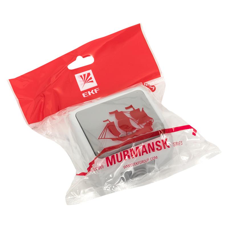 Мурманск Выключатель 1 -клавишный с индикатором 10А IP54 серый EKF | EFV10-121-30-54 | EKF — миниатюра 4