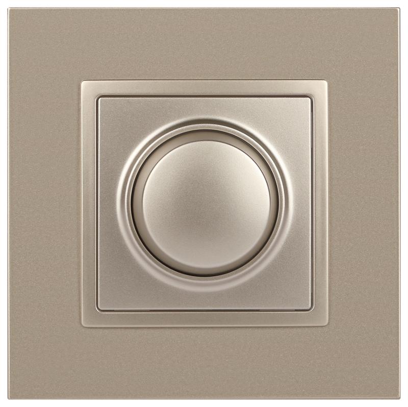 14-4101-04 Светорегулятор поворотно-нажимной, 400ВА 230В, IP20, Эра Elegance, шампань | Б0034342 | ЭРА — миниатюра 3