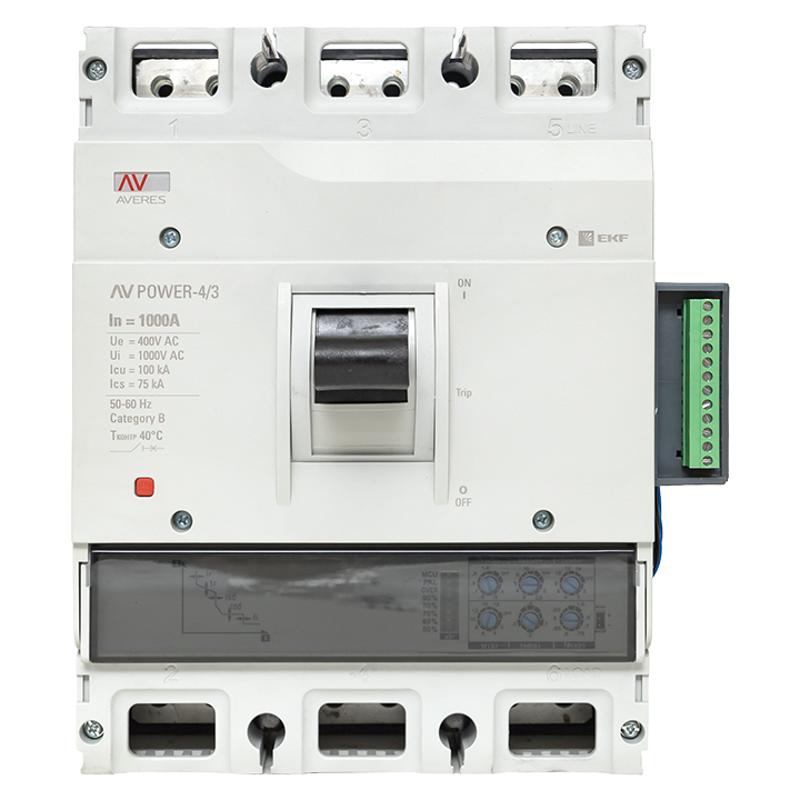 Выключатель автоматический AV POWER-4/3 1000А 100kA ETU2.2 AVERES | mccb-43-1000H-2.2-av | EKF — миниатюра 10