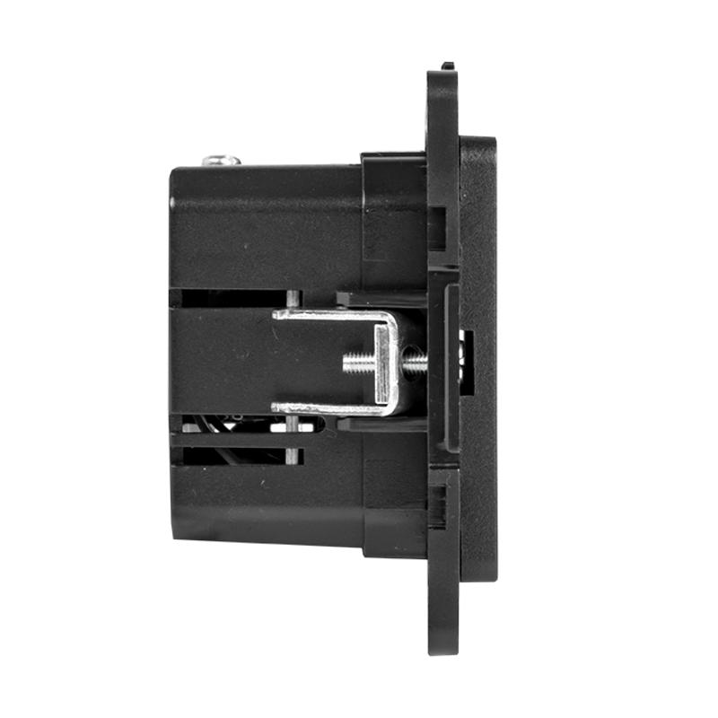 Стокгольм Механизм Розетки USB 2-местной 2,1А черный PROxima | EZR16-028-10-2USB | EKF — миниатюра 3