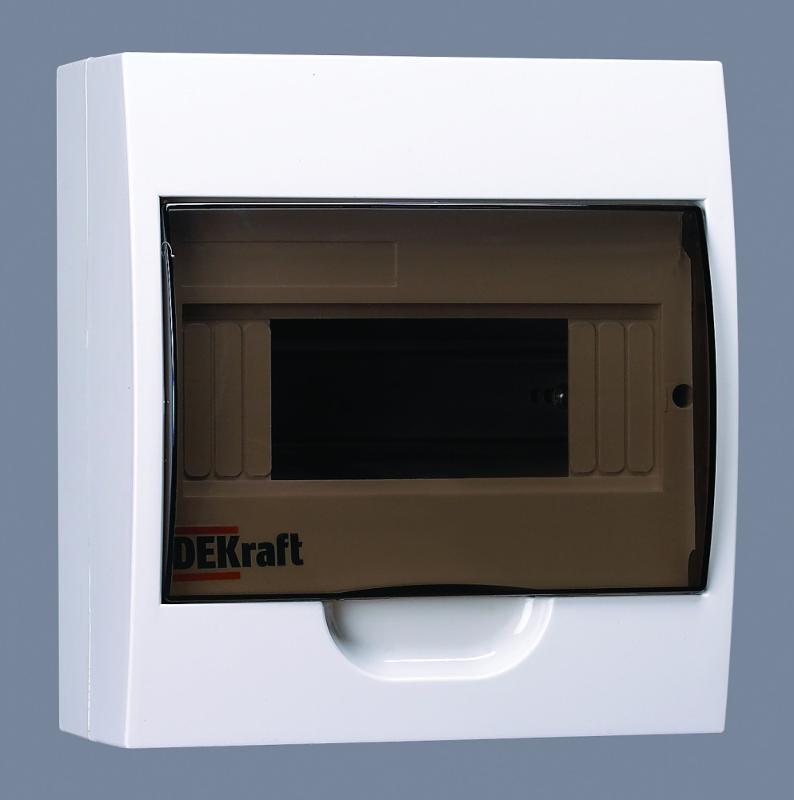 Корпус пластиковый навесной 8 модулей, IP41, ЩРН-П-8 | 31010DEK | DEKraft — DEKraft