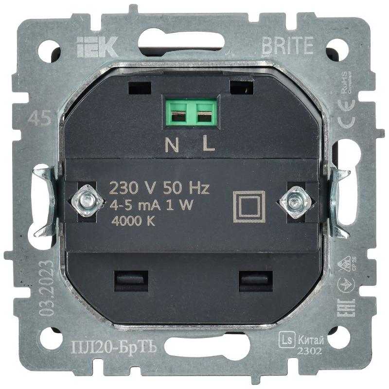BRITE Подсветка LED встраиваемая ПЛ20-БрТБ темная бронза | BR-FL20-K45 | IEK — миниатюра 3
