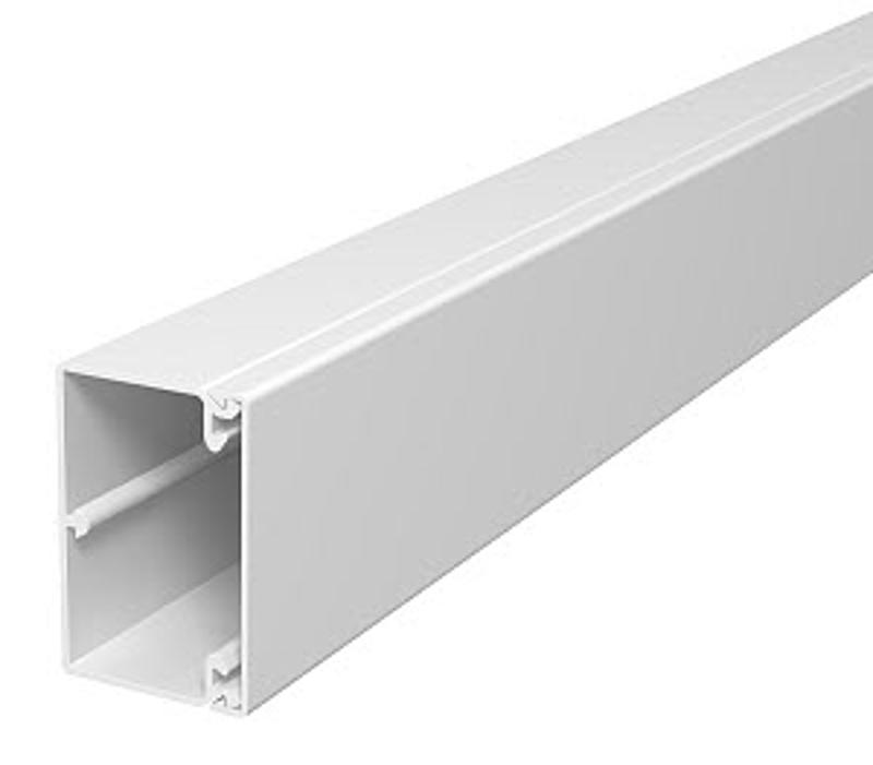 Кабель-канал WDK с крышкой 40x60x2000 мм (высота борта 40 мм, крышка 60 мм) ПВХ белый RAL 9010 | 6191134 | OBO Bettermann — OBO Bettermann