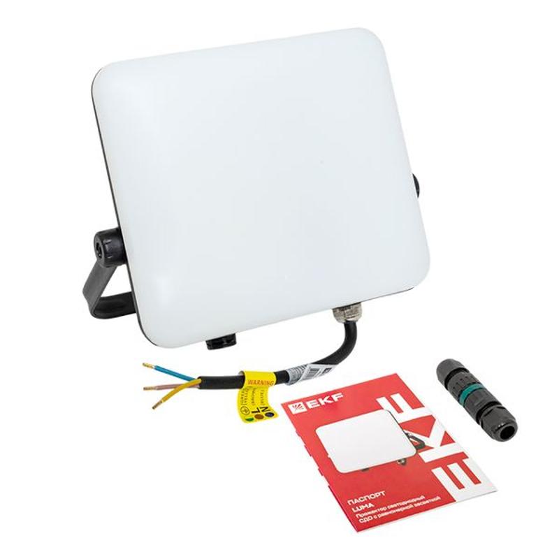 Прожектор светодиодный СДО-4004 50Вт 4000К IP65 с равномерной засветкой LUMA EKF | FLL-4004-50-4000 | EKF — миниатюра 19