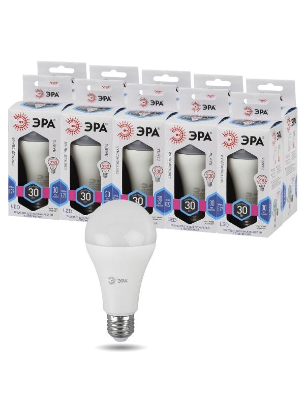 Лампа светодиодная LED A65-30W-840-E27 (диод, груша, 30Вт, нейтр, E27) (10/100/1200) | Б0048016 | ЭРА — миниатюра 4