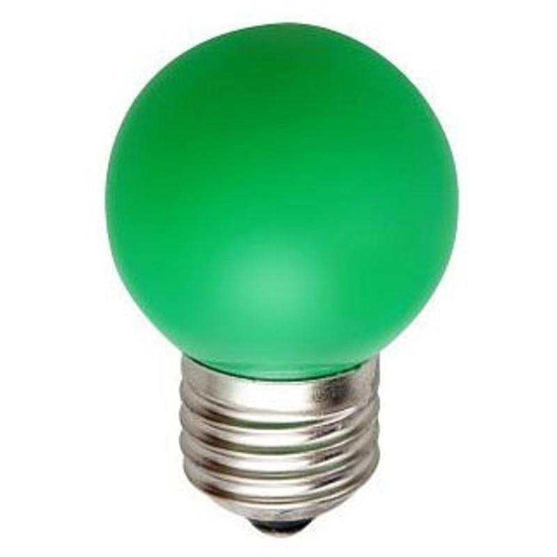 Лампы cветодиодные ERAGL45-E27 LED Р45-1W-E27 (диод. шар, зел., 4SMD, 1W, E27, для белт-лайт) (10/100/6000) | Б0049574 | ЭРА — миниатюра 2
