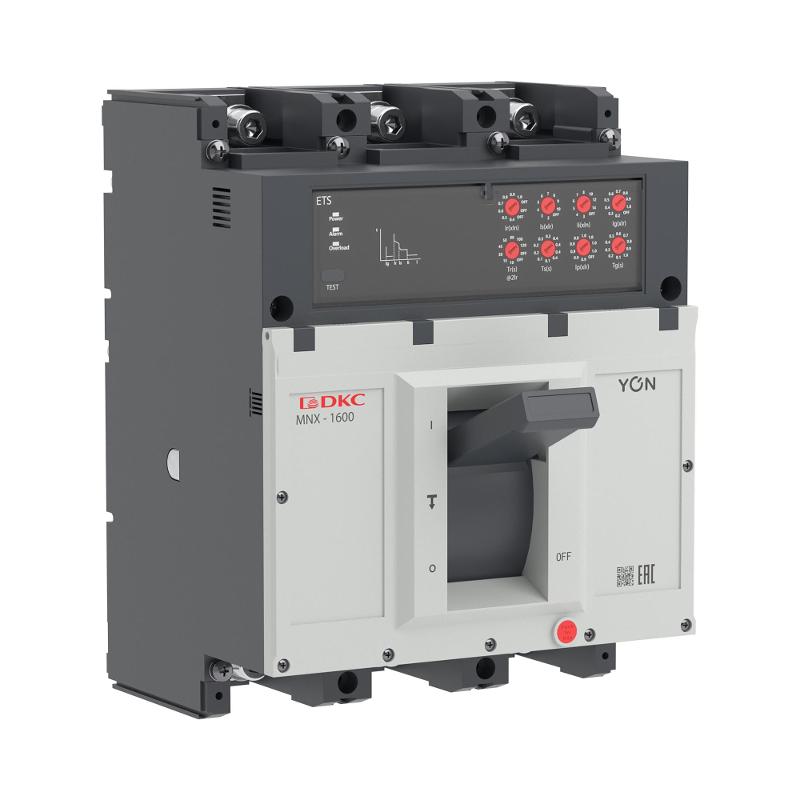 Авт. выкл. YON pro MNX1600L 3P 800A 70kA при AC415V расц. ETS | MNX1600L3PETS0800 | DKC — миниатюра 1