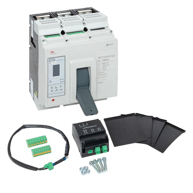 Выключатель автоматический AV POWER-5/3 1000А 70kA ETU6.2 AVERES | mccb-53-1000M-6.2-av | EKF — миниатюра 9