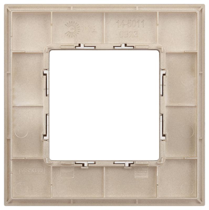 Рамка для розеток и выключателей Elegance 14-5011-04 Classic, на 1 пост, шампань | Б0060574 | ЭРА — миниатюра 3