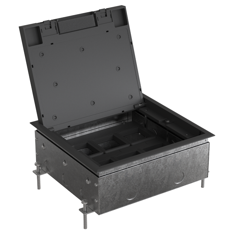 MultiDesk Люк на 12 модулей IP40 для бетонных полов с монтажной коробкой, тип MDK10 | MDK10212 | SE — миниатюра 3
