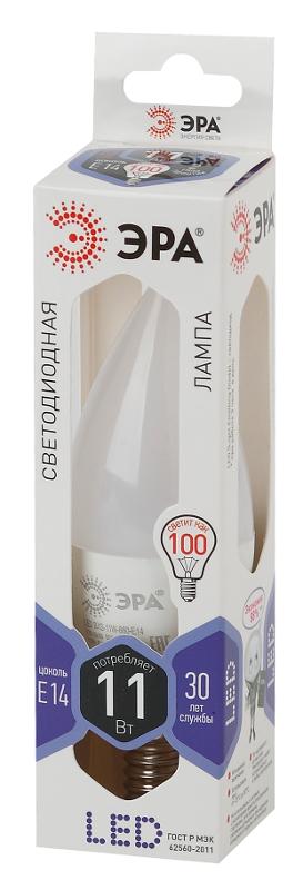 Лампа светодиодная LED 11Вт Е14 6000К smd BXS-11w-860-E14 | Б0032994 | ЭРА — миниатюра 3