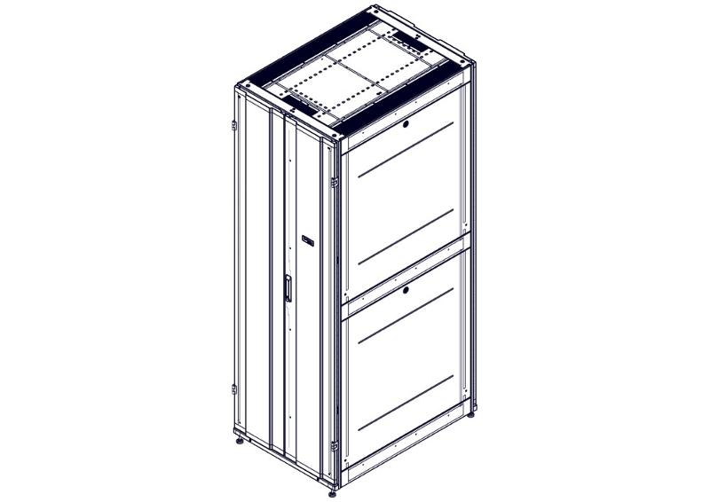 Шкаф Systeme Electric, серия Uniprom, 48U-750/1070, боковые панели 4шт, черный | UR3157 | SE — миниатюра 4