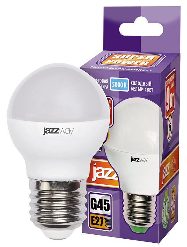 Лампа светодиодная LED 9Вт E27 230В 5000К PLED- SP G45 | 2859662A | Jazzway — миниатюра 2
