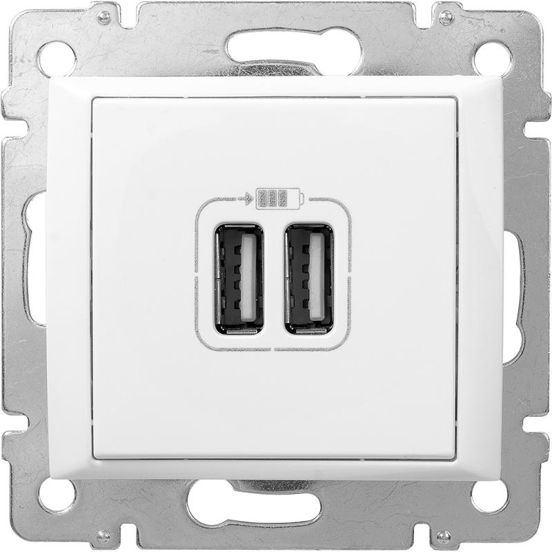 Valena Белый Розетка 2-ая USB — миниатюра 20