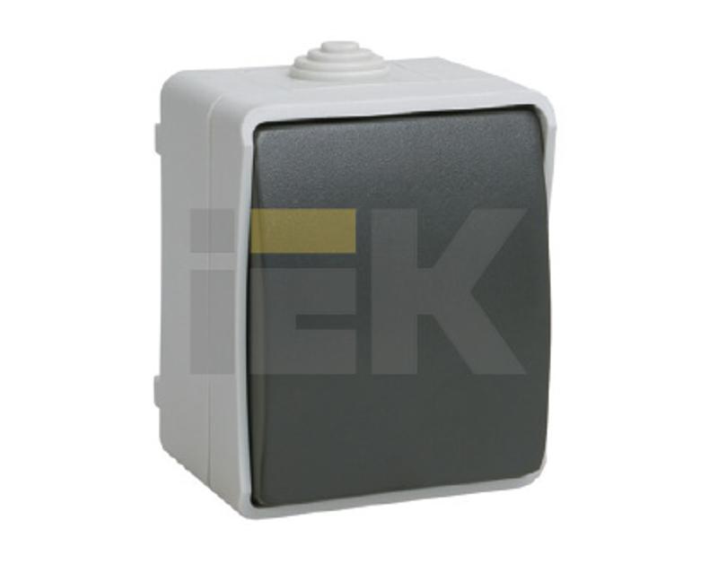 Форс Выключатель кнопочный О/У IP54 ВСк20-1-0-ФСр | EVS13-K03-10-54-DC | IEK — миниатюра 2