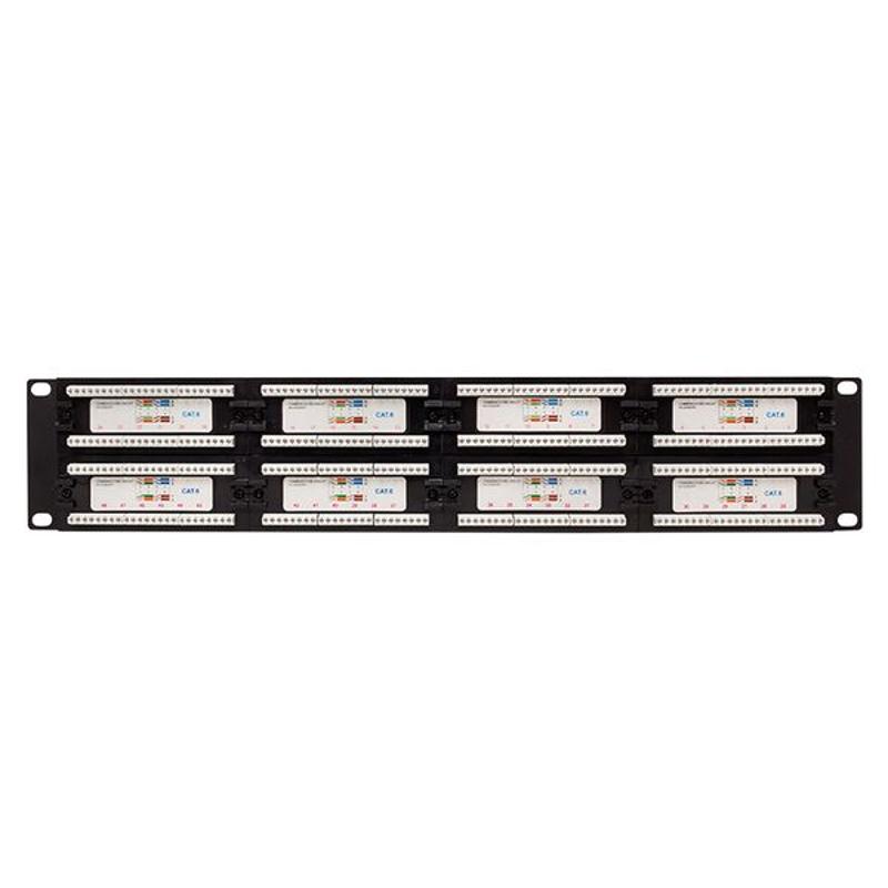Патч-панель TERACOM CS 19'' Cat.6A 1U полный экран STP 24 порта RJ-45 Dual IDC с органайзером|TRCS-PPNL-6ASTP-1U24| EKF — миниатюра 4