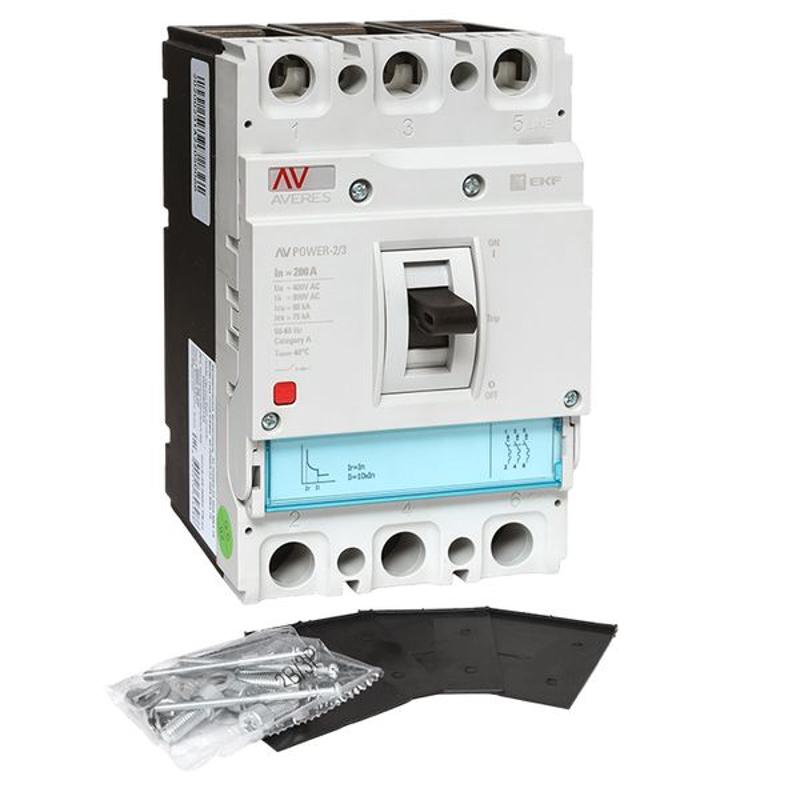 Выключатель автоматический AV POWER-2/3 200А 80kA TR AVERES | mccb-23-200H-TR-av | EKF — миниатюра 11