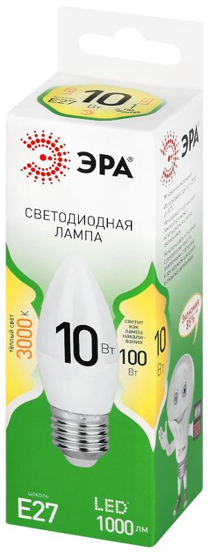 Лампа светодиодная GREEN LINE LED B35-10W-830-E27 GL E27 10 Вт свеча теплый свет — миниатюра 2