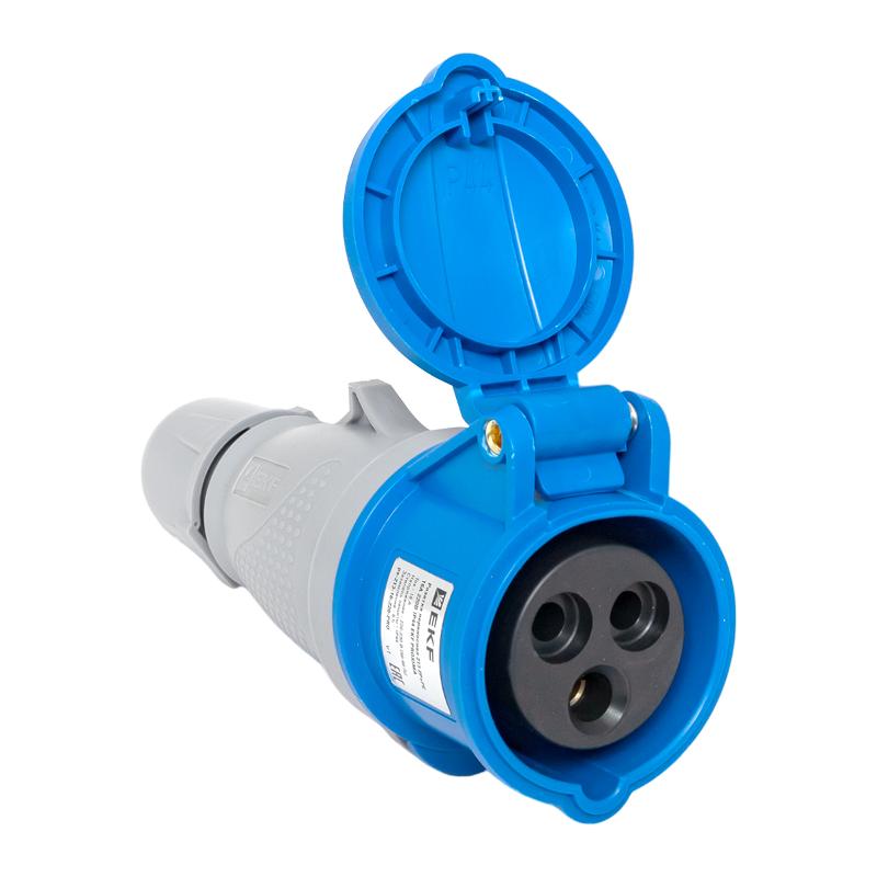 Розетка переносная 213 2Р+РЕ 16А 220В IP44 EKF PROXIMA | ps-213-16-220-PRO | EKF — миниатюра 8