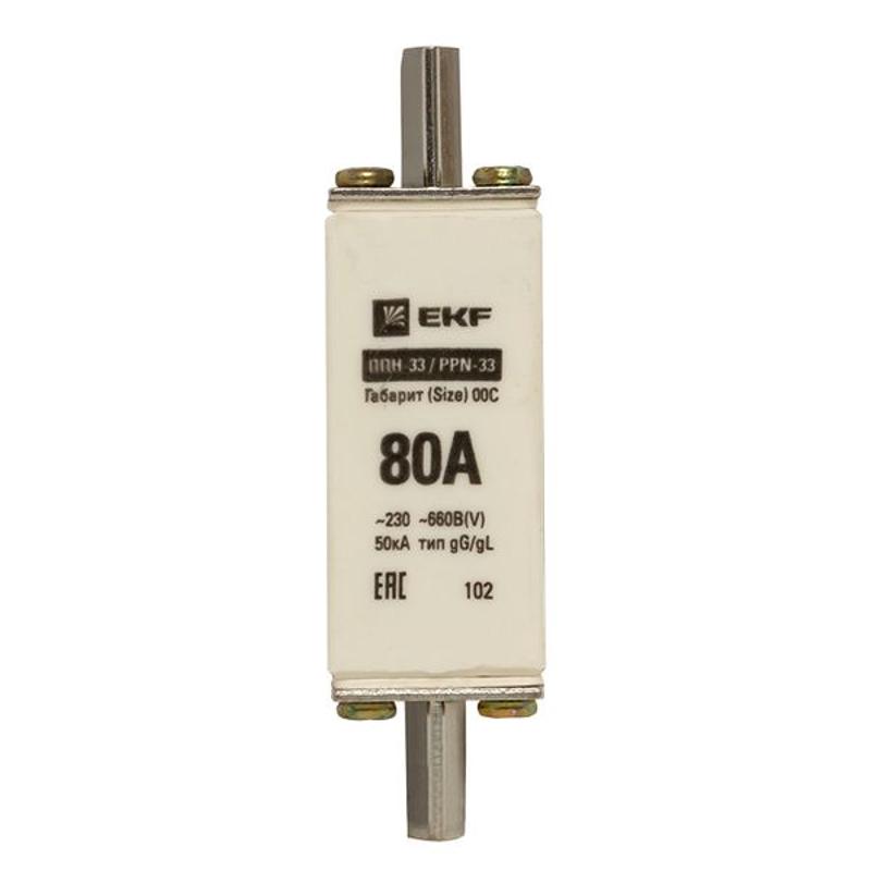 Плавкая вставка ППН-33 100/ 80А габарит 00С | fus-33/100/80 | EKF — миниатюра 11