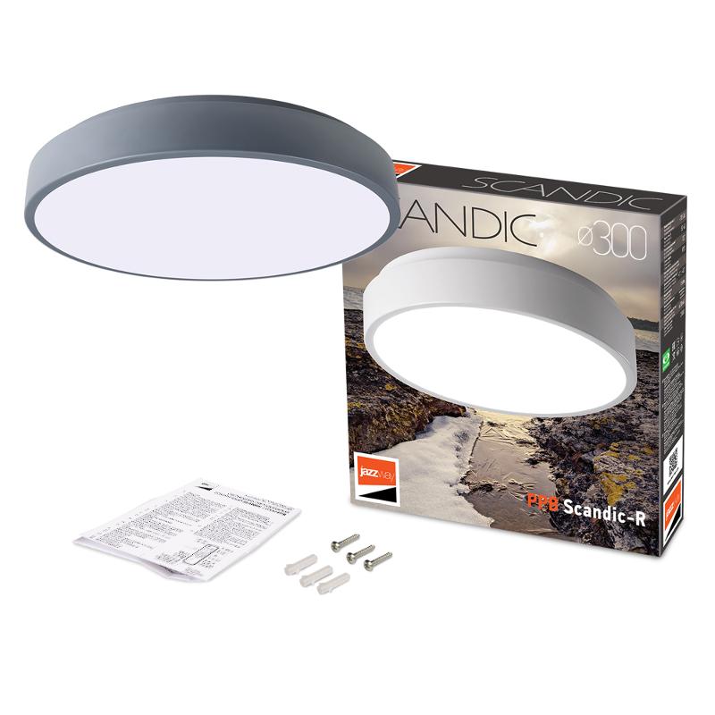 Светильник светодиодный бытовой PPB Sсandic-R 24w 4000K GR IP20 D330*50 | .5036864 | JAZZWAY — миниатюра 6