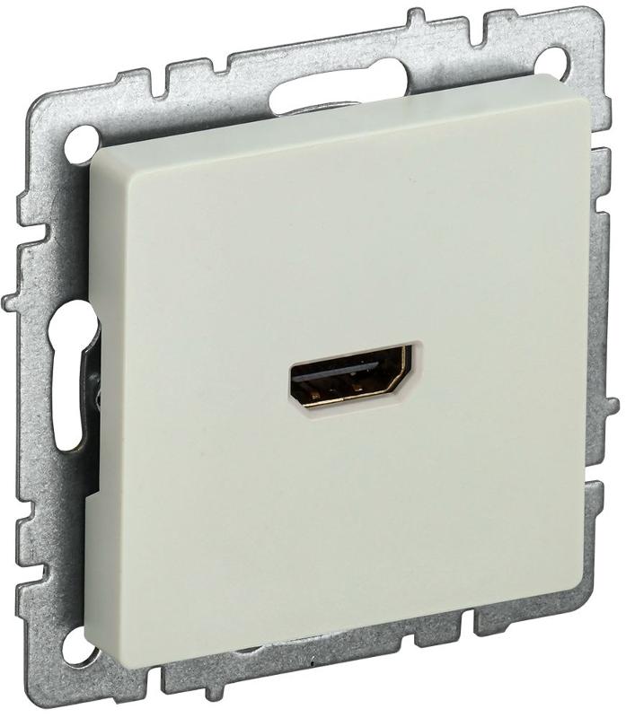 BRITE Розетка HDMI РHDMI-0-БрКр бежевый  | BR-H10-K10 | IEK — IEK (ИЭК)