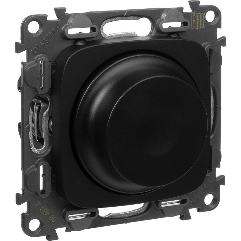Valena ALLURE DIY Антрацит Светорегулятор поворотный, 300Вт, универсальный, без нейтрали — миниатюра 4
