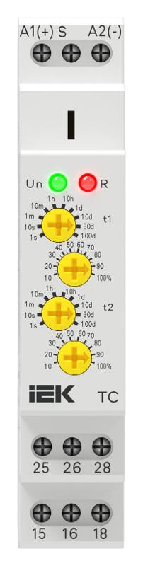 Реле циклическое TC реверс. 2 конт. 12-240В AC/DC AC | CTR-450-TC-2-1HD-U240-C00 | IEK — миниатюра 2