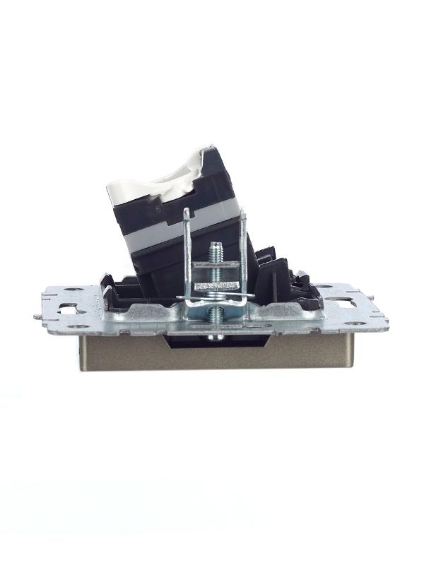 BRITE Розетка компьютерная RJ45 кат.5E РК10-БрШ шампань | BR-K10-1-K37 | IEK — миниатюра 12