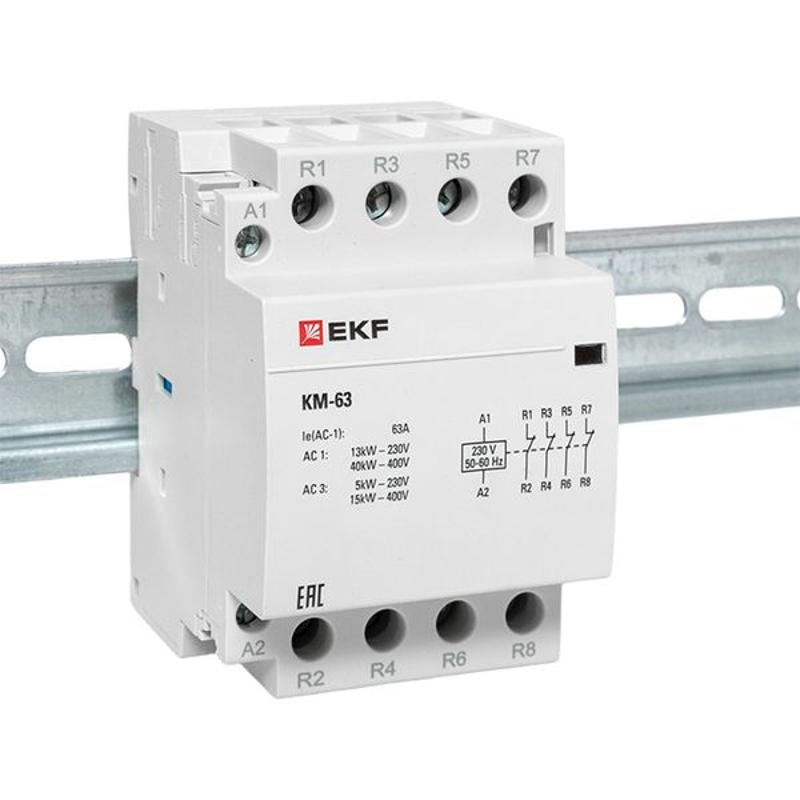 Контактор модульный КМ 63А 4NC (3 мод.) PROxima| km-3-63-04 | EKF — миниатюра 14