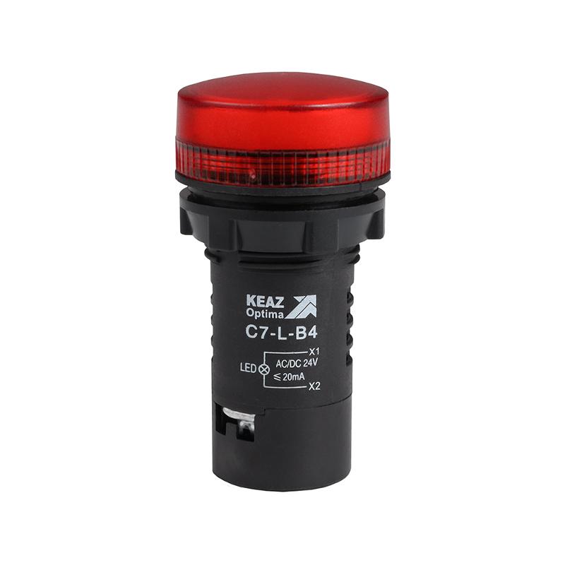 Лампа C7-L-B4 светодиодная красная 24 В AC/DC XB7EV04BP | 362150 | КЭАЗ — КЭАЗ (Курский электроаппаратный завод)