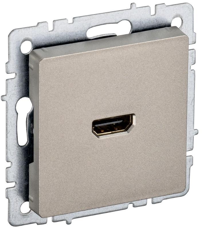 BRITE Розетка HDMI РHDMI-0-БрШ шампань  | BR-H10-K37 | IEK — IEK (ИЭК)