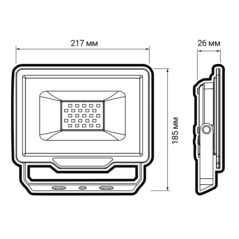 Прожектор PFL- C3 70w (compact) 6500K IP65 Jazzway арт.5023604A — миниатюра 2
